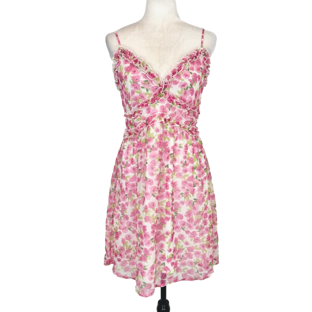 Vero Moda pink floral dress
